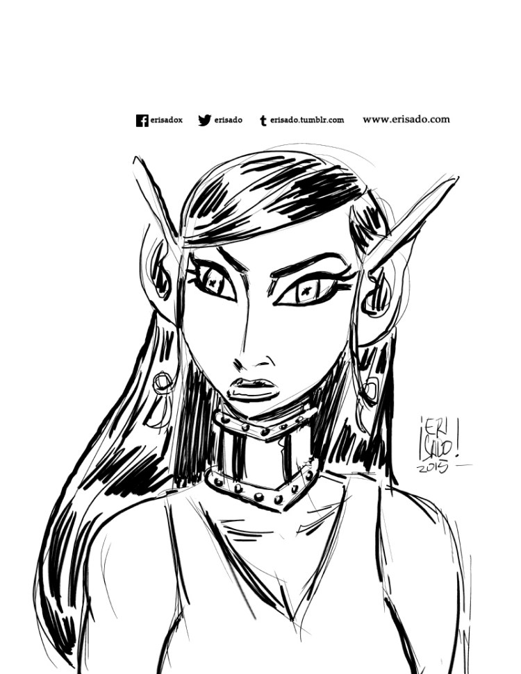 Inktober 2015 d4 elf